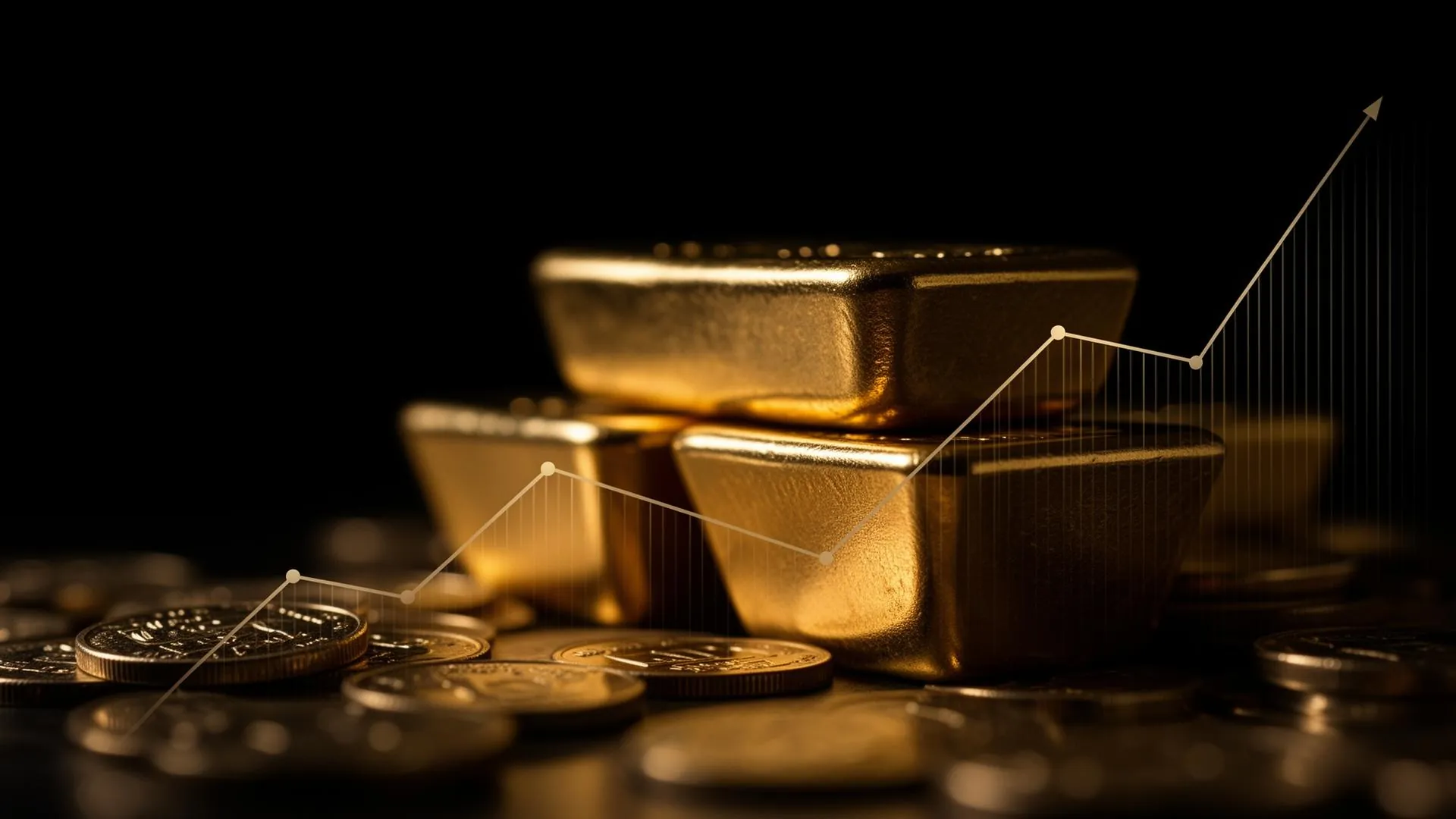 Gold bullion representing institutional capital and private credit funding